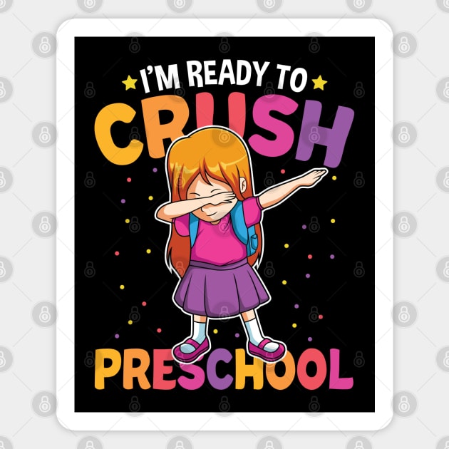 Dabbing Girl Preschool Funny Back To School Gift Magnet by HCMGift